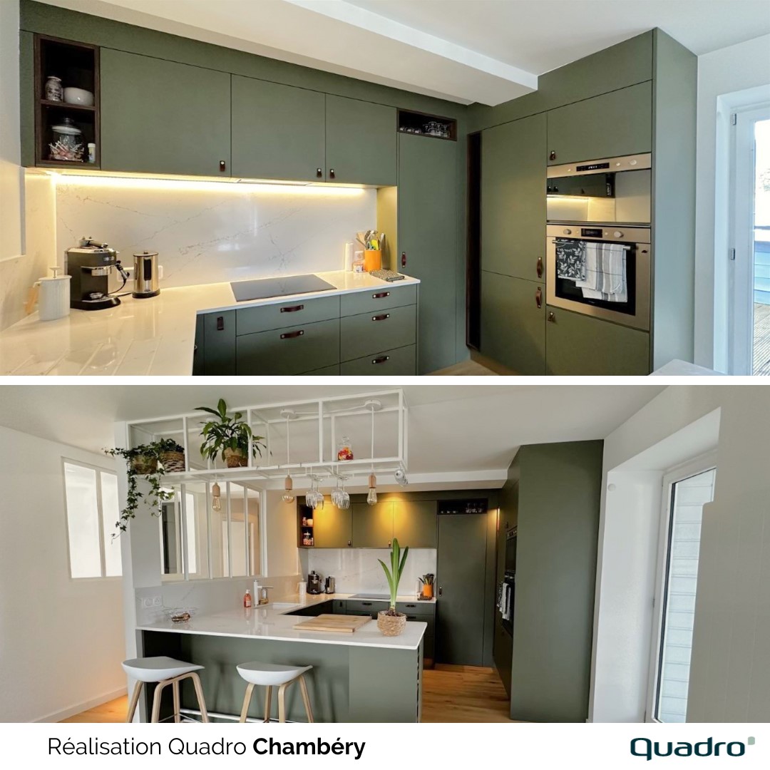 Cuisine ouverte : design élégant et praticité