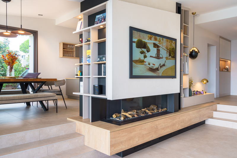 MEUBLE TV CHEMINÉE