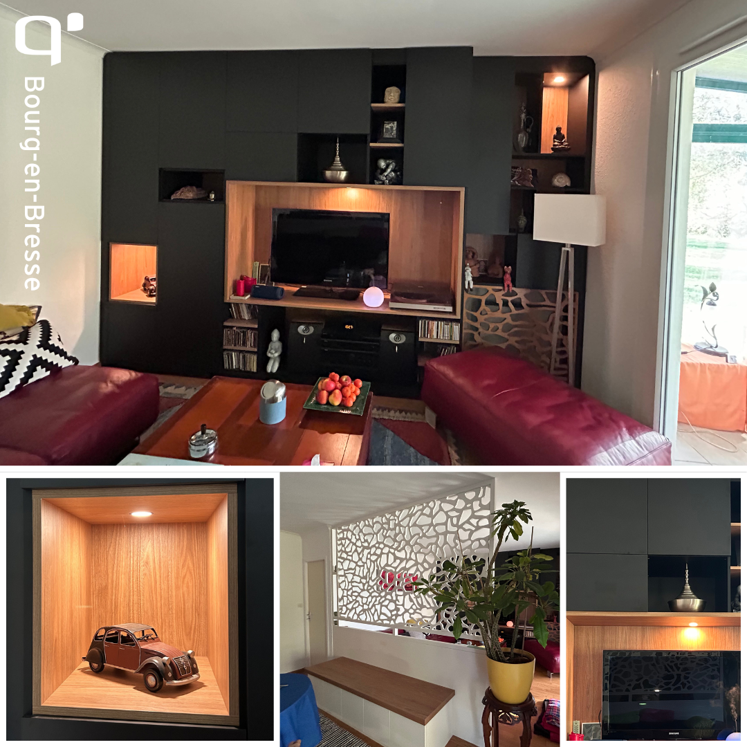 Meuble TV / Salon parfaitement ajusté pour le living