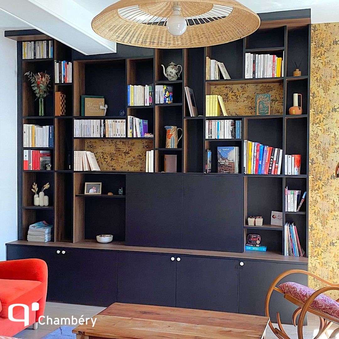 Bibliothèque / TV Cachée