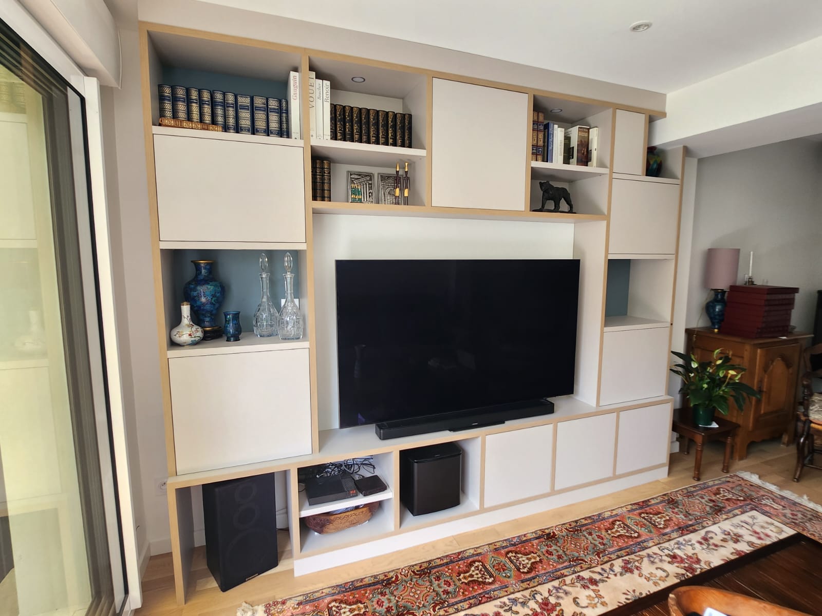 Bibliothèque et meuble TV