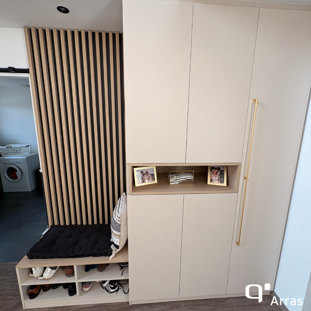 Meuble d’entrée sur mesure à Arras : élégance, fonctionnalité et harmonie signées Quadro